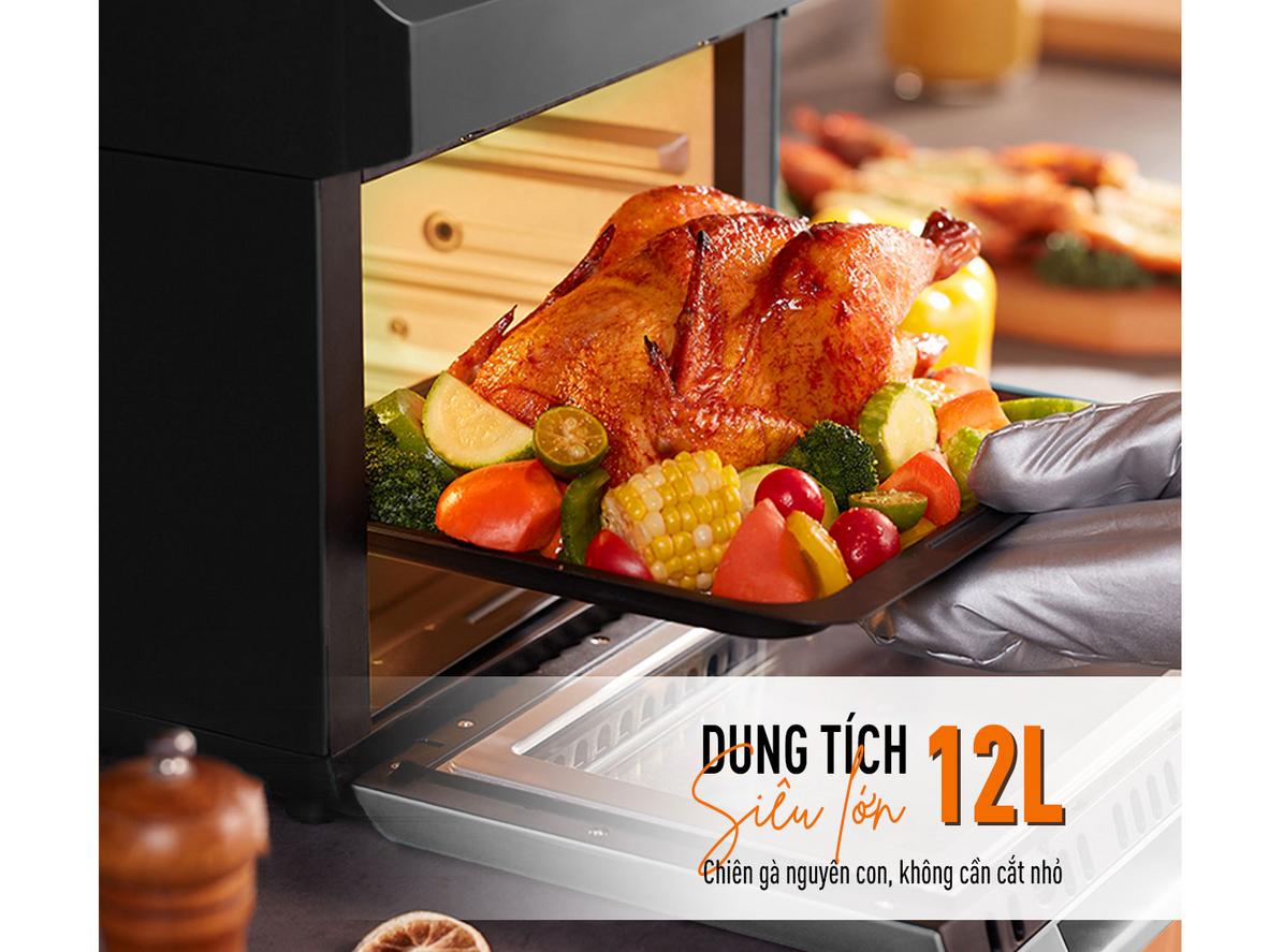 Dung tích 12L và công suất 1.700W
