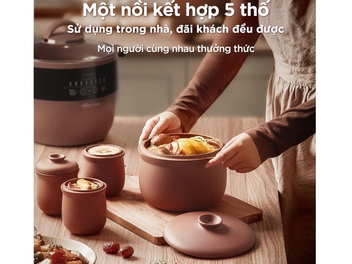 Thố lớn + 4 thố nhỏ cho nhiều món