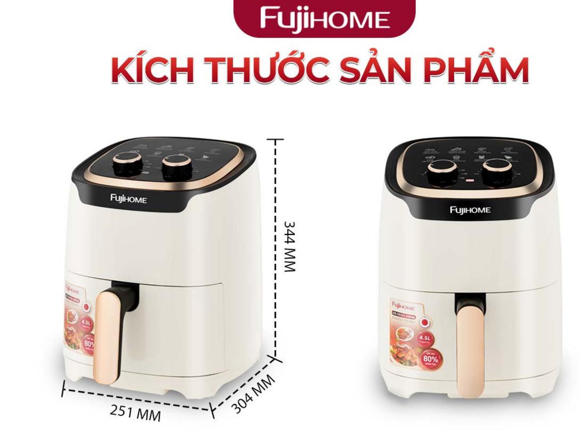 Dung tích 4.5 lít — thích hợp cho gia đình nhỏ