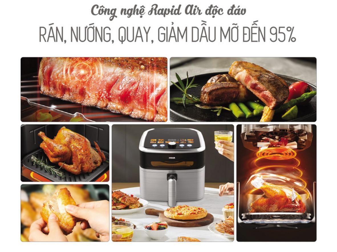 Dung tích 8.5L và công suất 2000W Roler RA-3128A