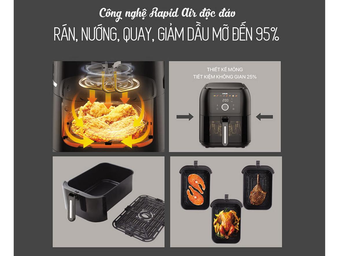 Dung tích 8L phù hợp cho gia đình