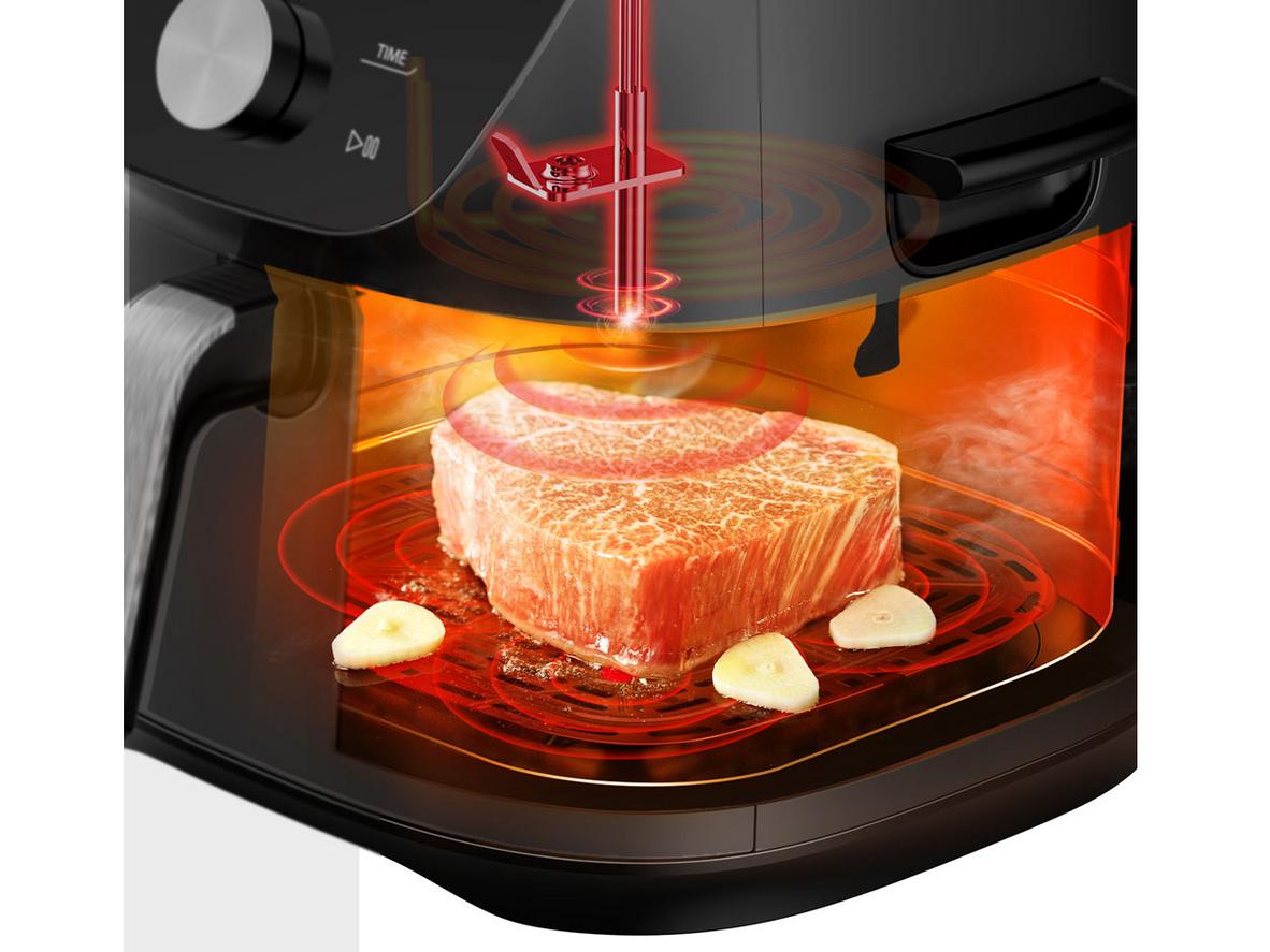 Dung tích 7.4 lít đủ cho gà nguyên con, phù hợp gia đình đông người.