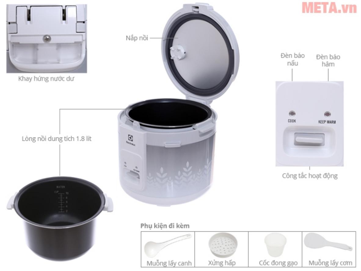 Minh họa công nghệ làm nóng 3D giúp cơm chín đều.