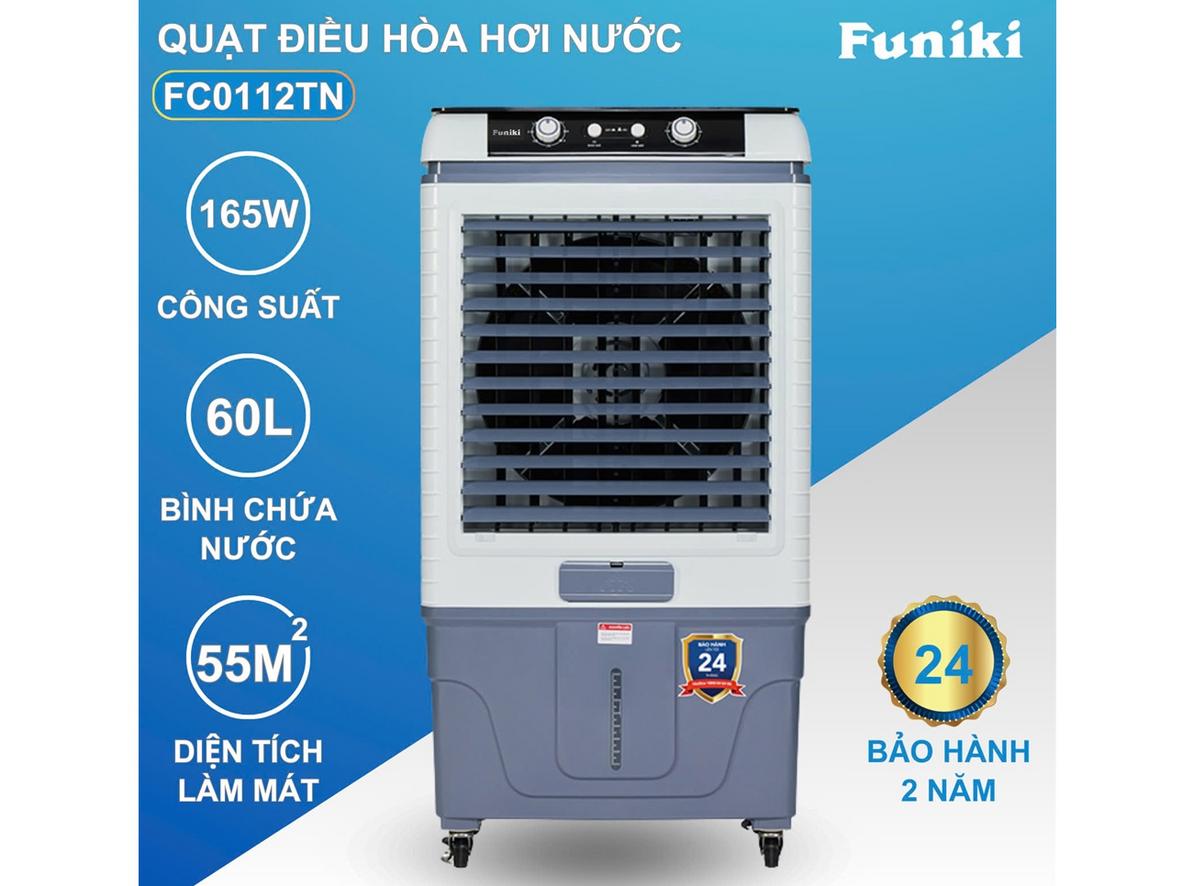 Bình 60L cho thời gian làm mát liên tục, phù hợp không gian lớn.