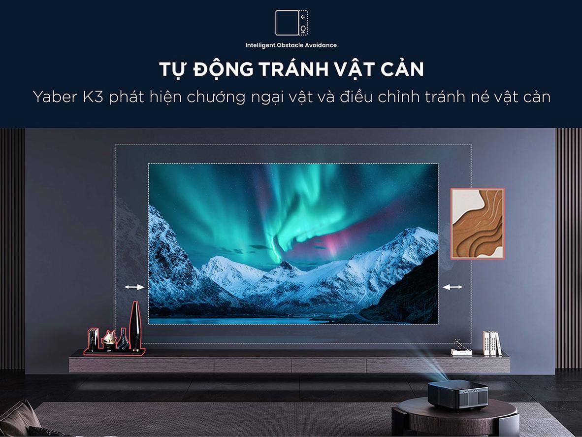Hình ảnh Full HD 1080p và độ sáng cao của Yaber K3