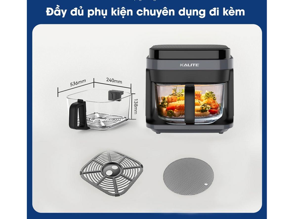 Giỏ thủy tinh Borosilicate dễ quan sát