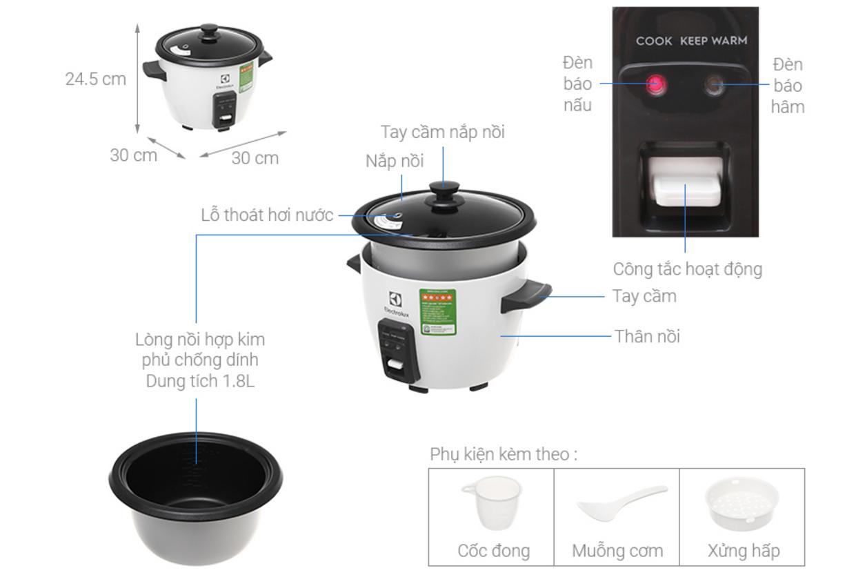 Giữ ấm lâu và phụ kiện kèm theo