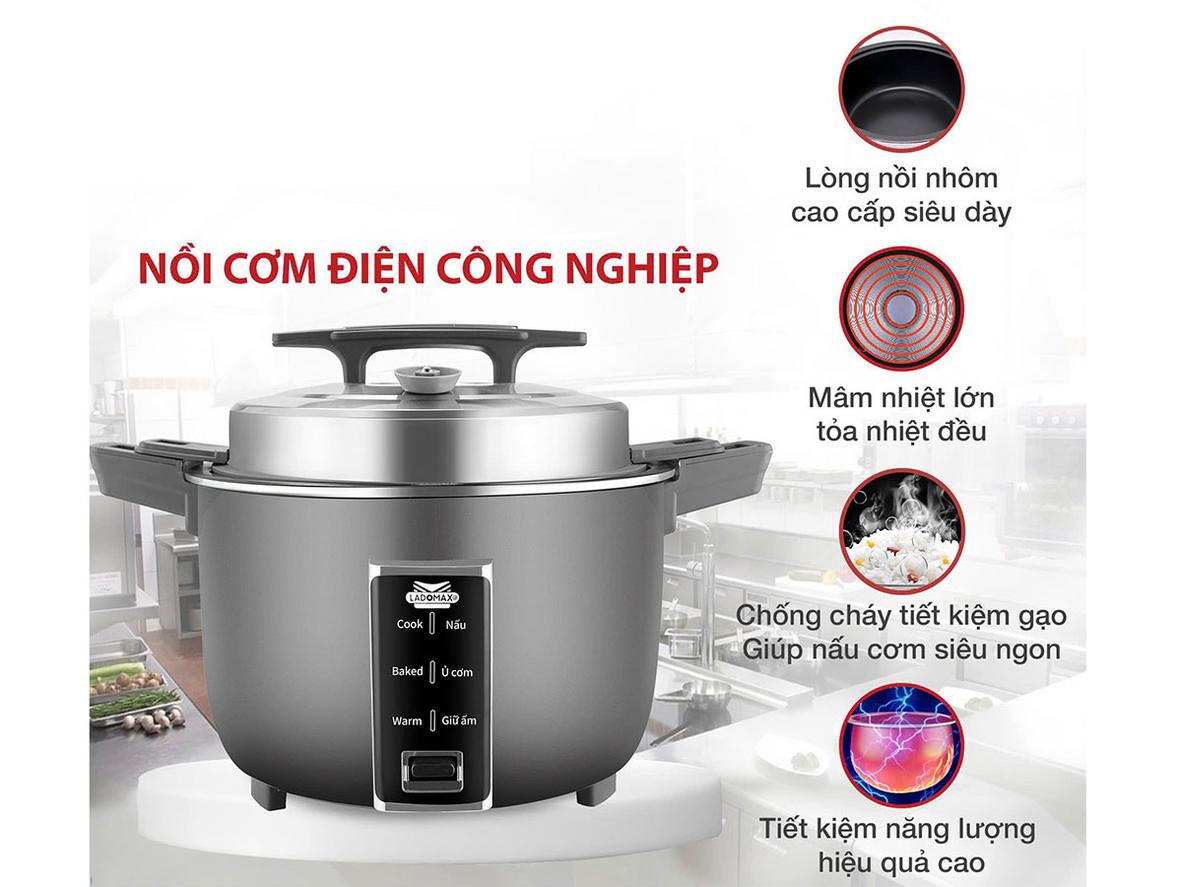 Công nghệ giữ áp suất của Ladomax HA-7385 - nấu nhanh và đều
