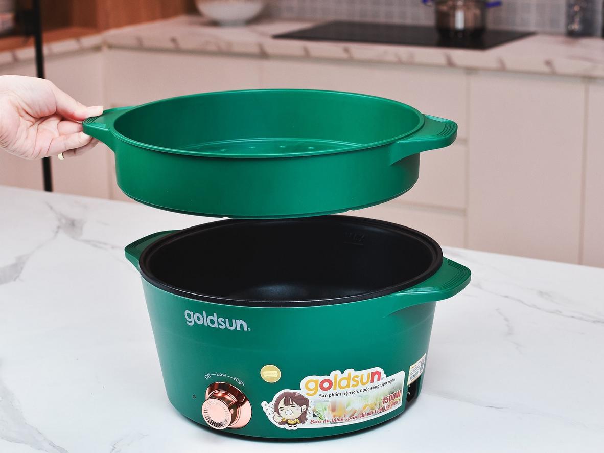 Xửng hấp 28cm 2 tầng — hấp tiện lợi, giữ dưỡng chất