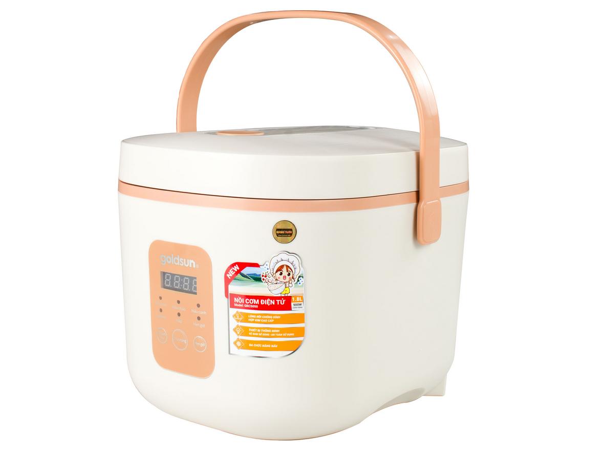 Công suất 900W cho cơm chín nhanh, đều.