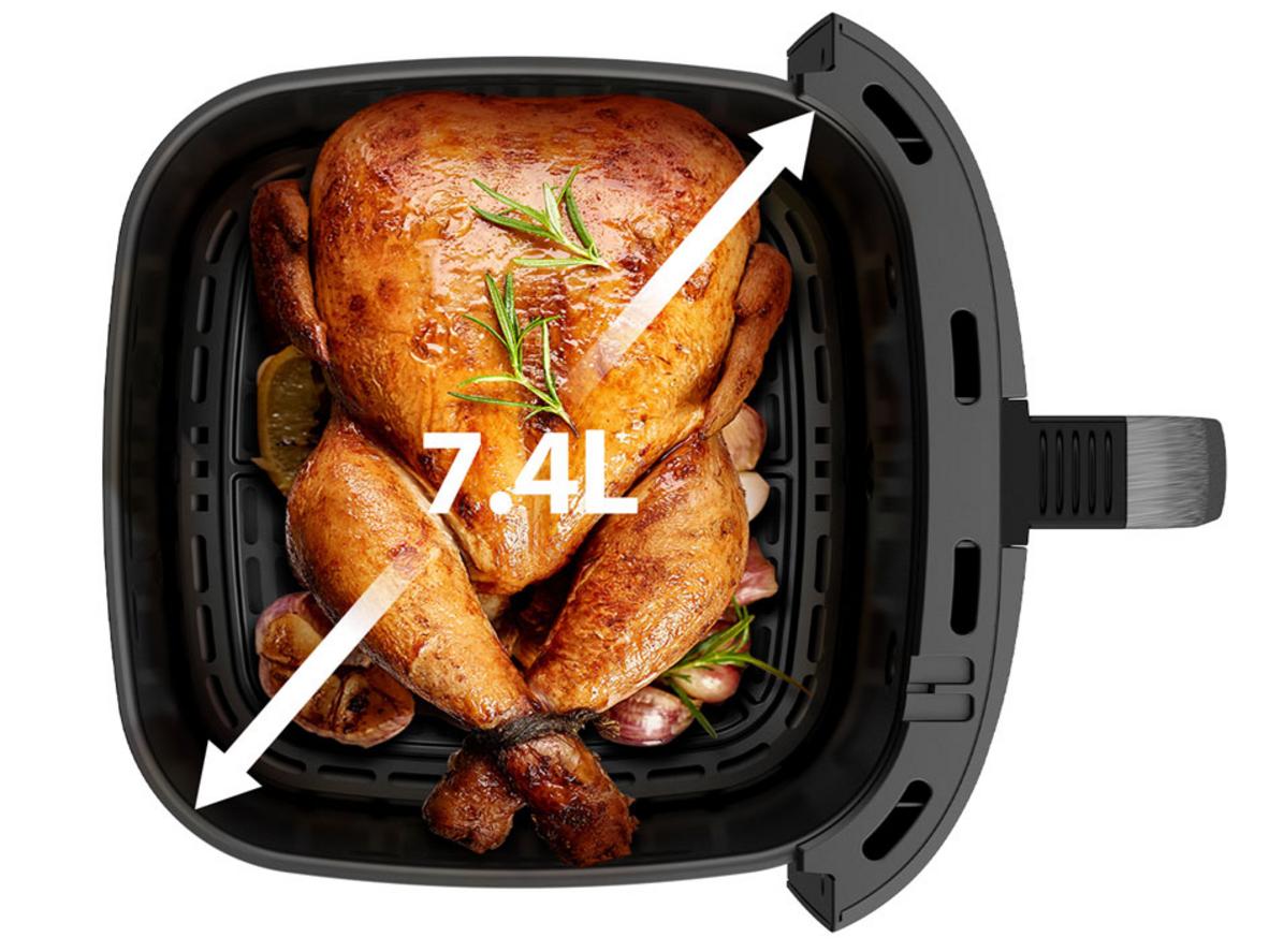 Heat-Q 360° giúp thực phẩm chín vàng đều, bên ngoài giòn.