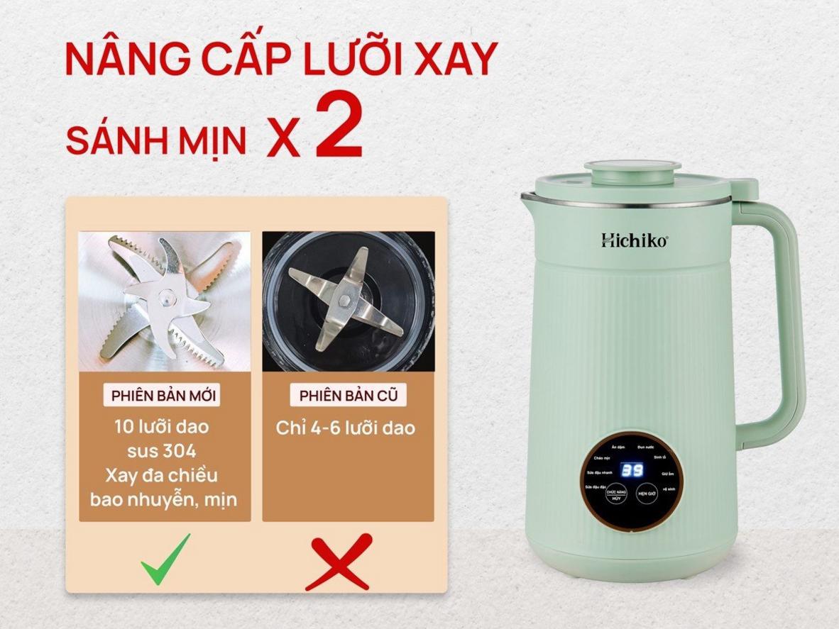 10 lưỡi inox 304 xay mịn — không cần lọc lại