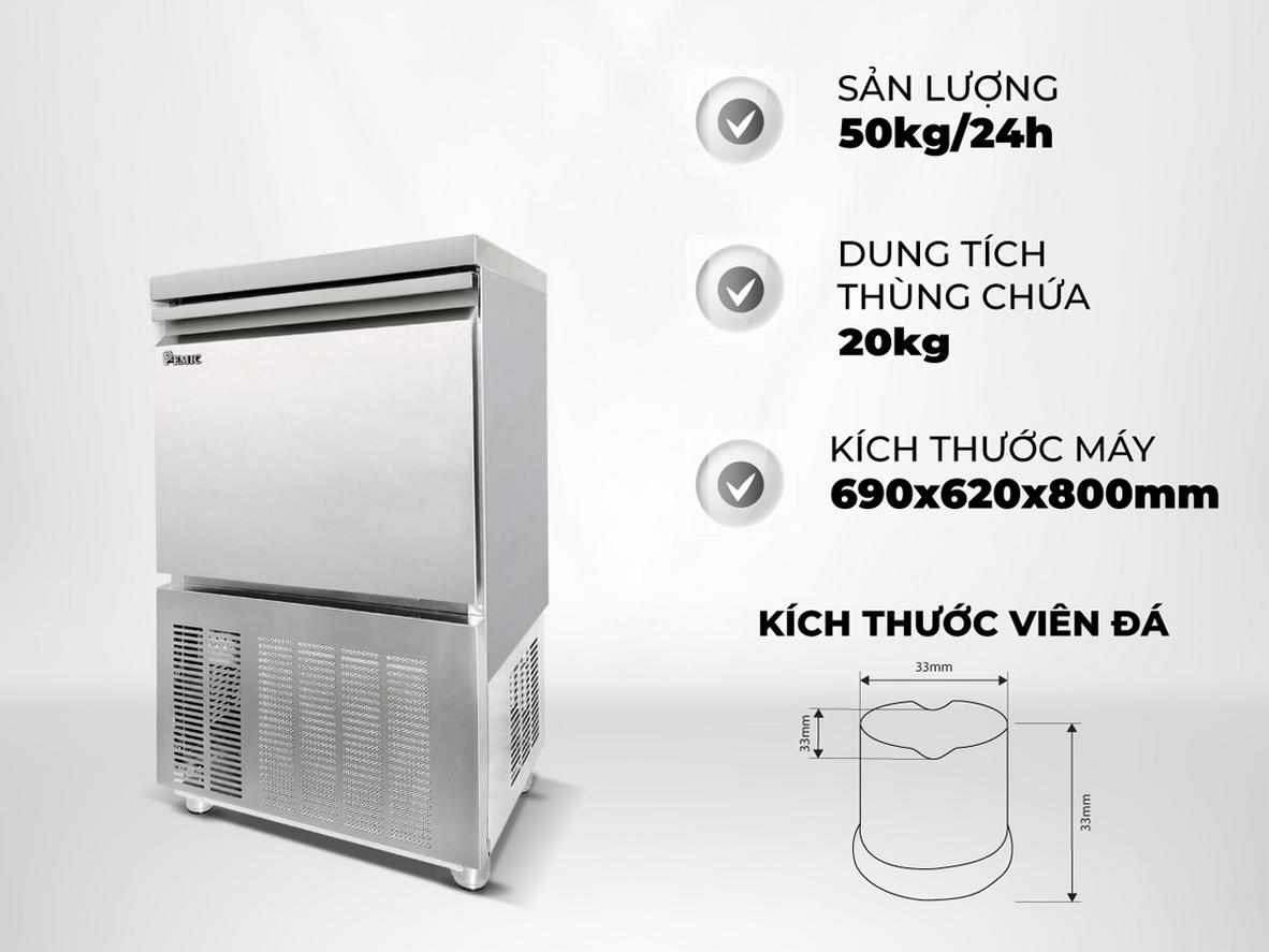 Hiệu suất làm đá ~38 kg/24 giờ