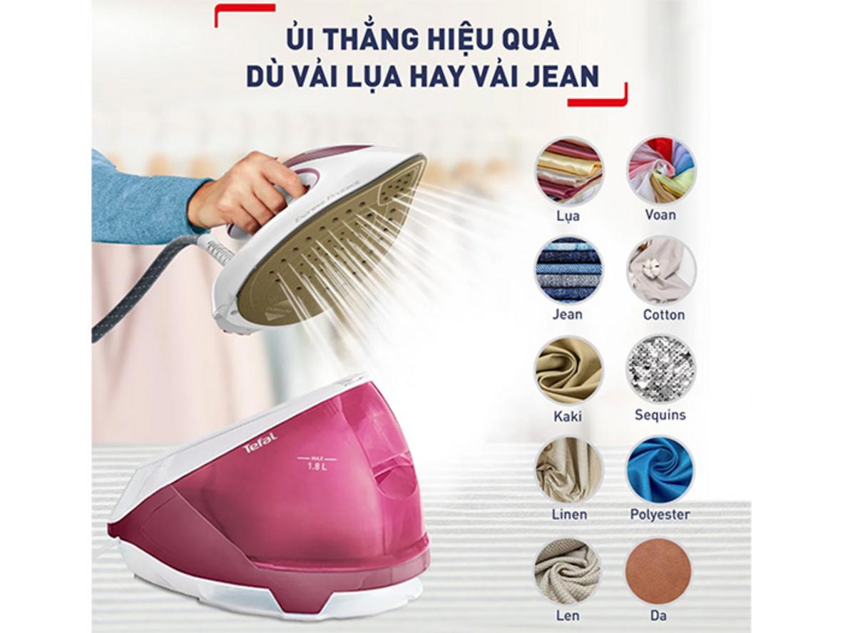 Hơi nước mạnh mẽ xử lý nếp gấp cứng đầu