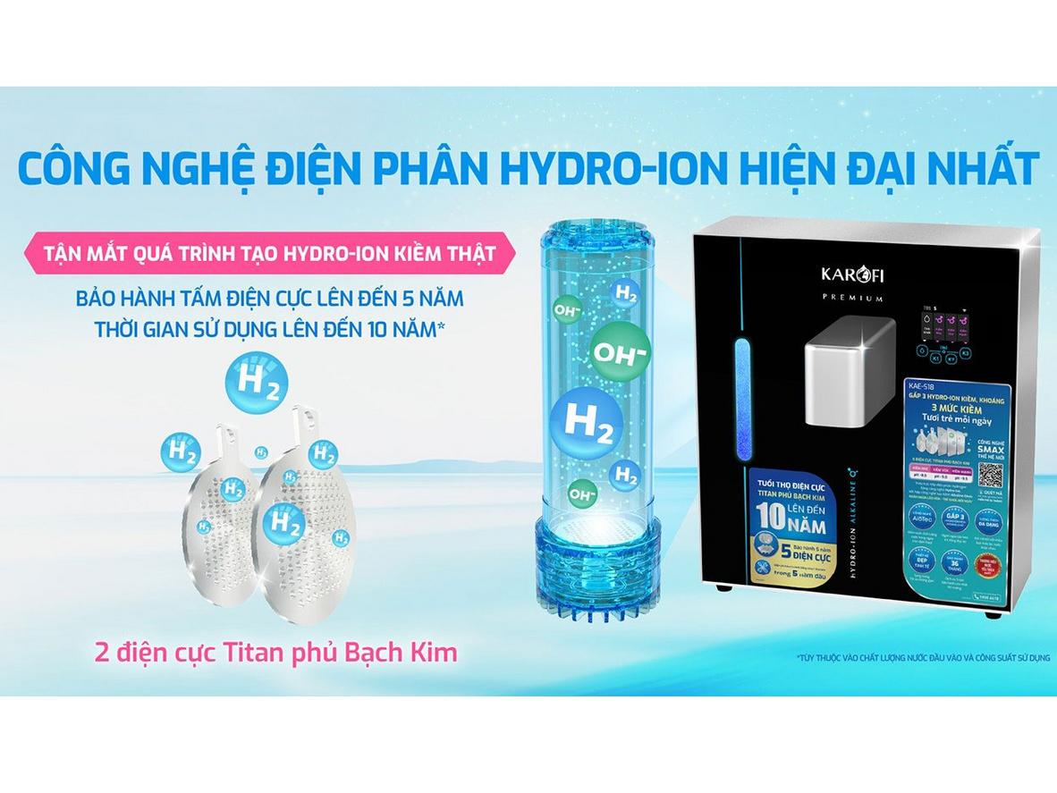 Chỉ số Hydrogen và ORP của Karofi KAE-S18