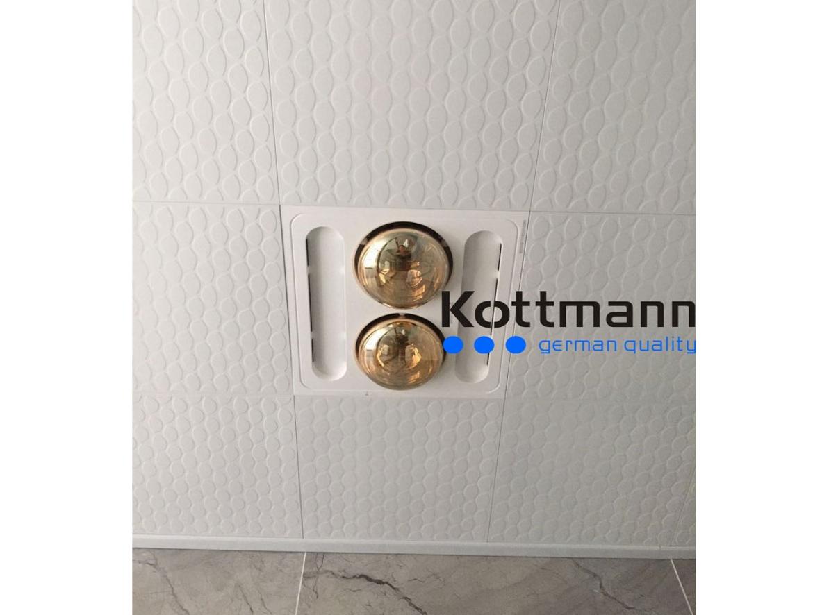 Công suất 275W/bóng — phù hợp phòng tắm 2–6m²