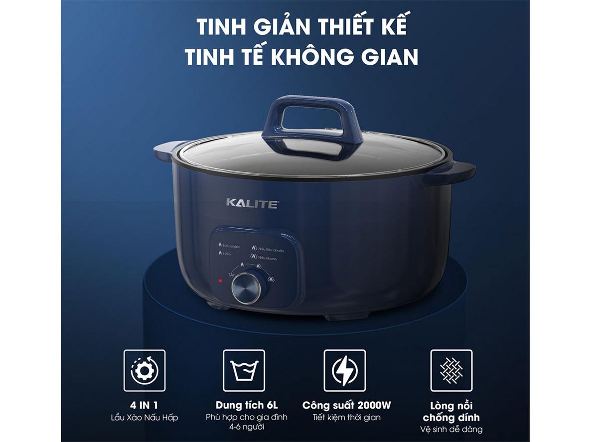 Lòng nồi phủ chống dính 2 lớp gốc nước — an toàn và dễ vệ sinh