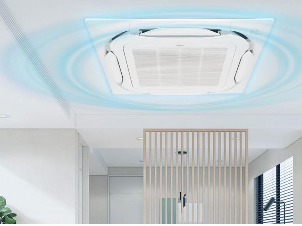 Luồng gió 360° giúp mát đều khắp không gian