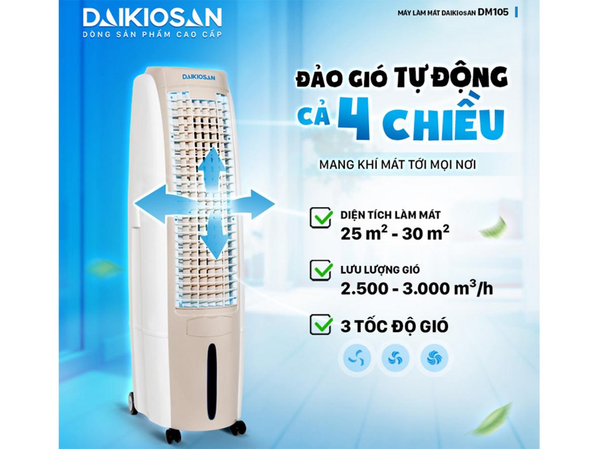 Lưu lượng gió lớn nhưng tiêu thụ điện thấp