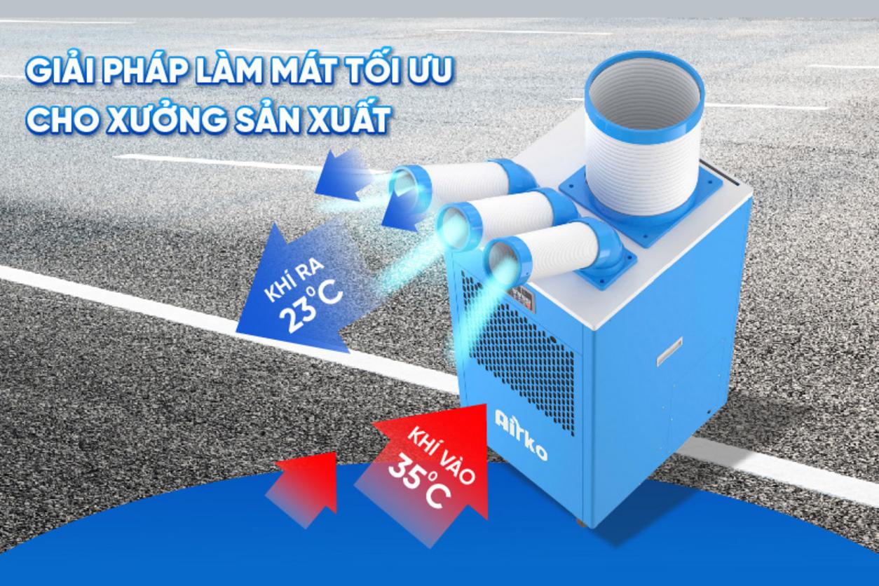 DAKC-45 làm mát nhanh cho khu vực làm việc