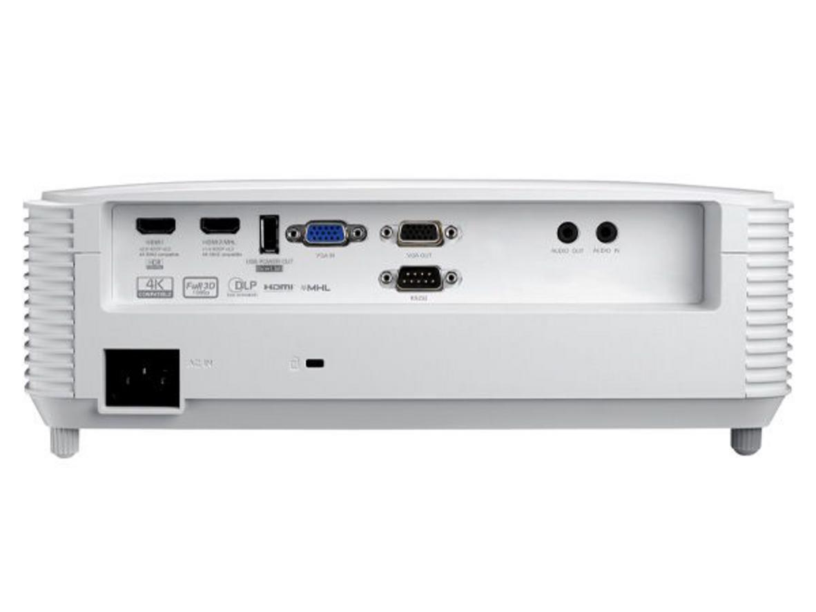 Ảnh minh họa lắp đặt treo trần và kết nối HDMI.