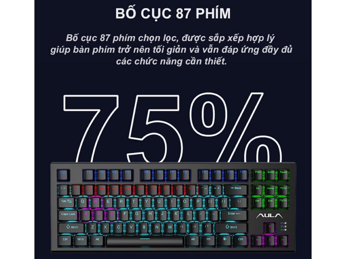 LED RGB, hot-swap và keycap ABS