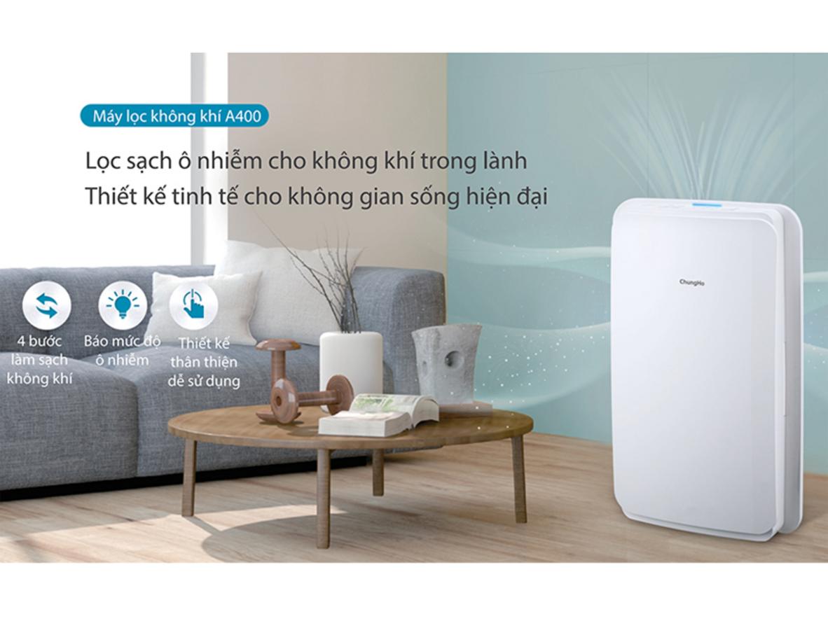 Lọc sạch bụi mịn hiệu quả cho phòng 34m²
