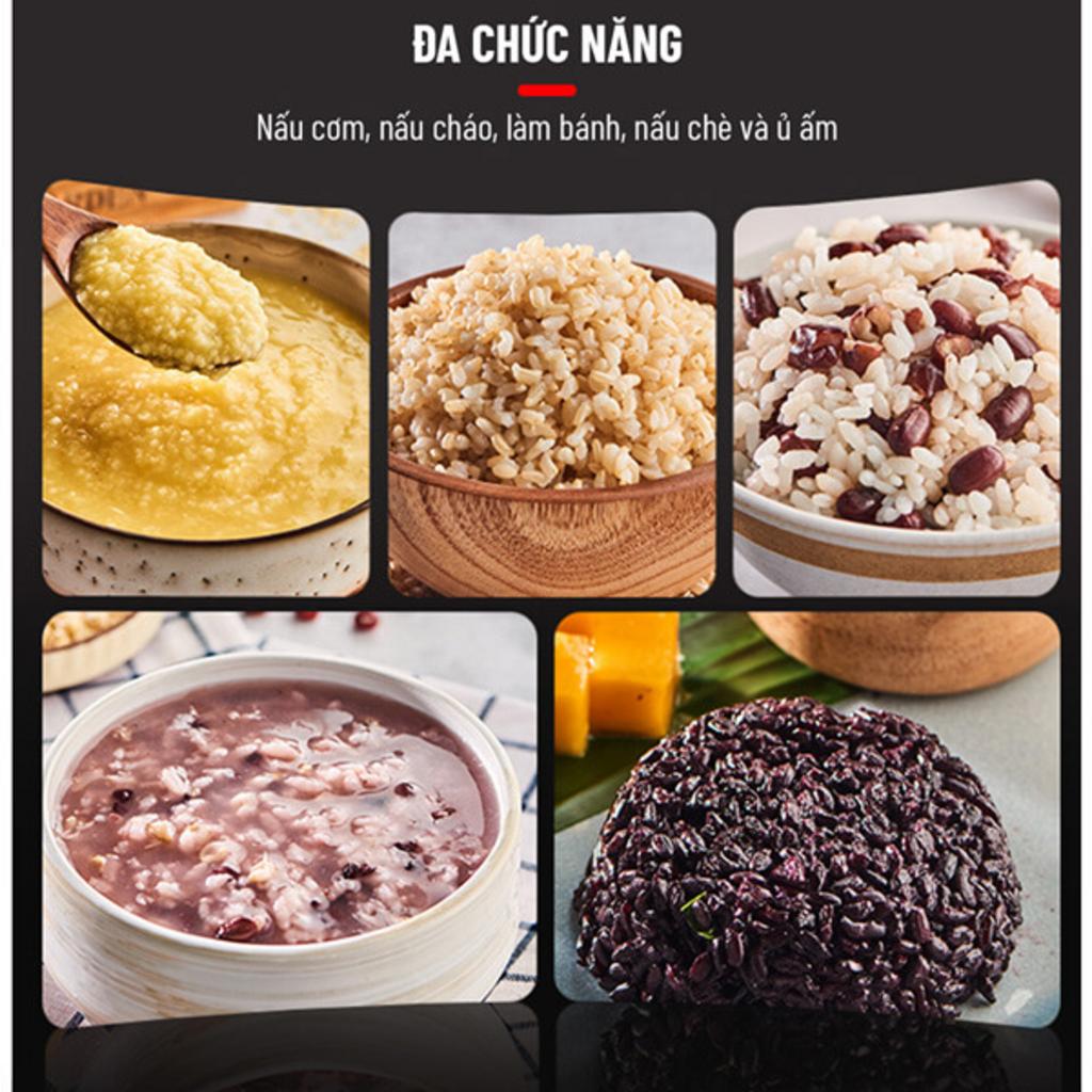 Lòng niêu nhôm phủ Ceramic — dễ vệ sinh, cơm không dính.
