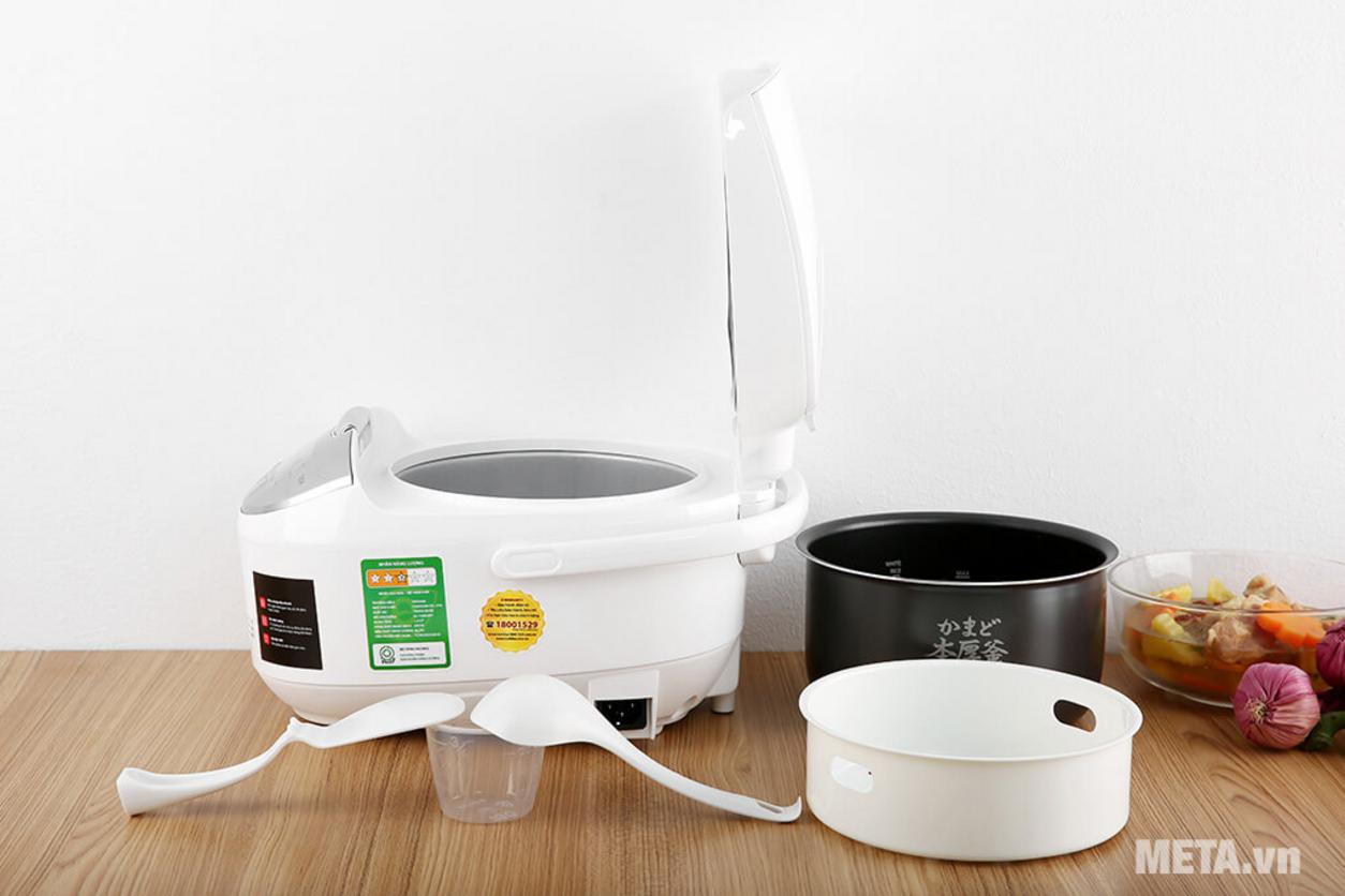 Lòng nồi hợp kim nhôm dày 2.2mm, phủ chống dính cao cấp