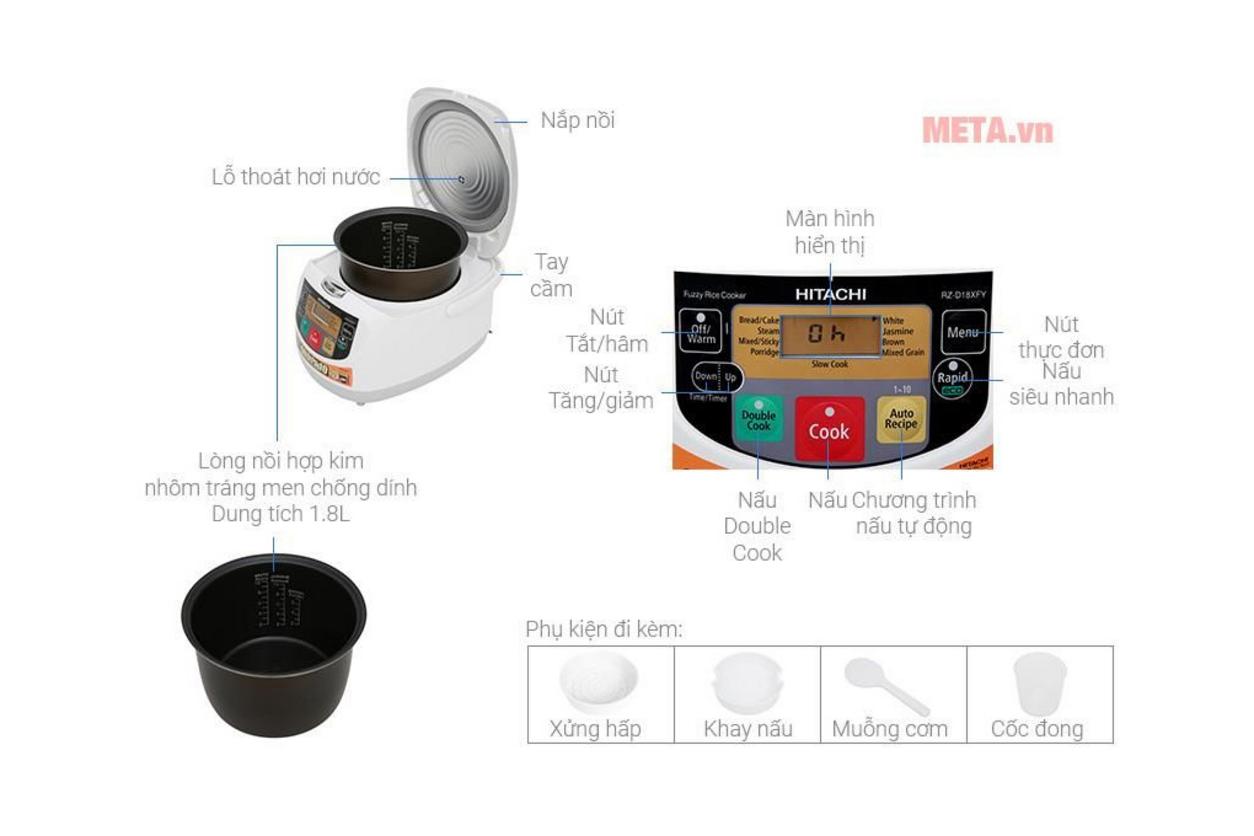 Lòng nồi hợp kim 2.0 mm, phủ chống dính