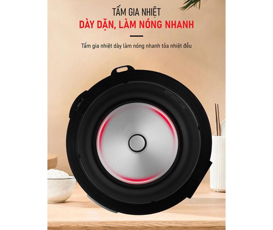 Lòng nồi 7 lớp phủ ceramic - dễ vệ sinh và truyền nhiệt tốt