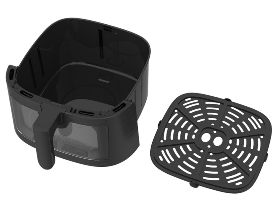 Lòng nồi chống dính và khay hứng dầu dễ tháo rời