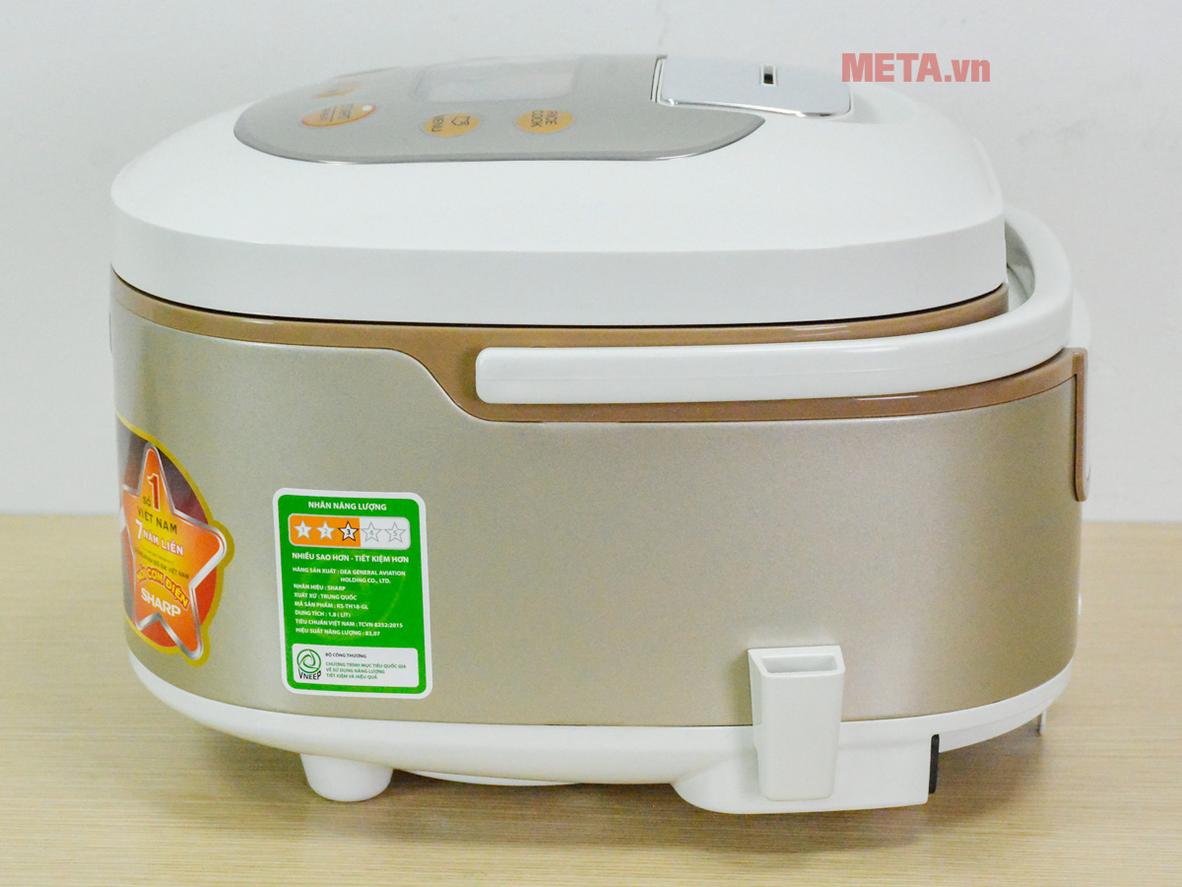 Lòng nồi dày (~4mm) phủ Poly-Flon chống dính