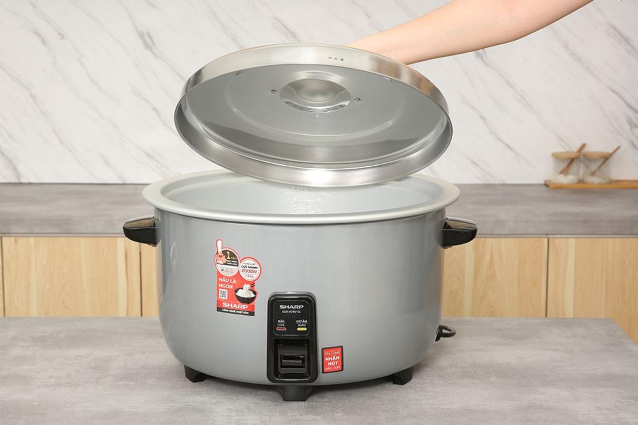 Lòng nồi nhôm dày 2mm, nắp rời dễ vệ sinh