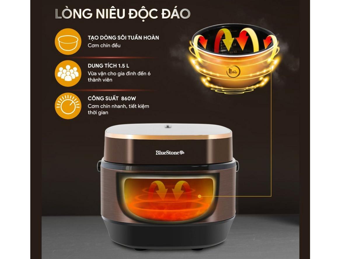 Lòng nồi niêu dày của Bluestone RCB-5949