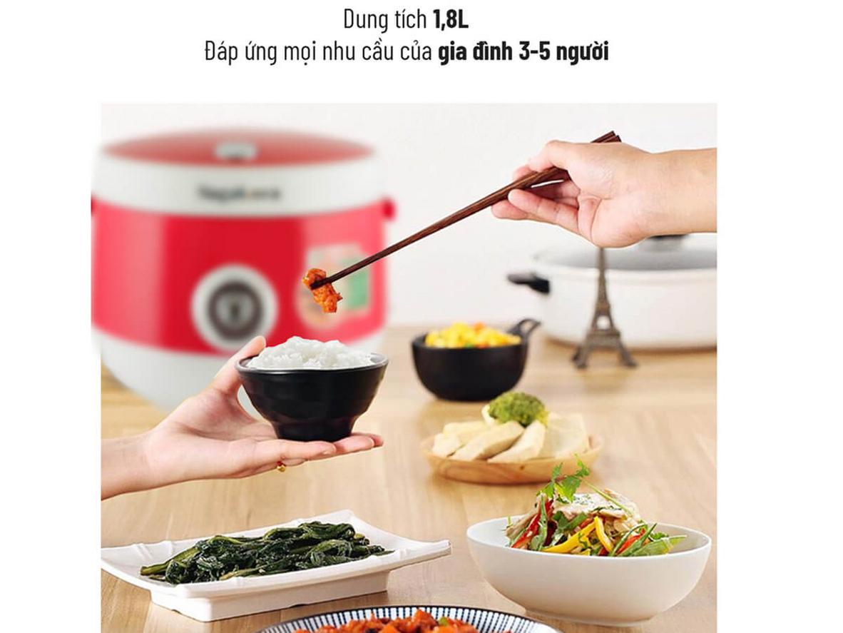Lòng nồi Teflon kép, vệ sinh dễ dàng