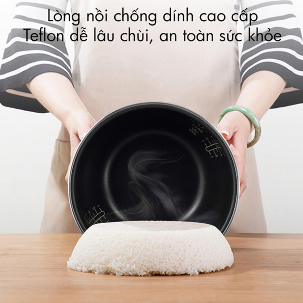 Lòng nồi hợp kim nhôm phủ Teflon - dễ vệ sinh