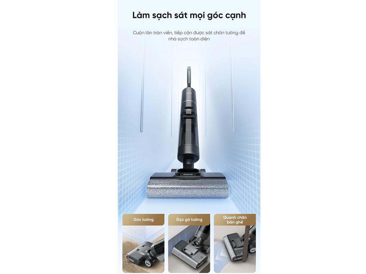 Lực hút 18.000 Pa — hút sâu bụi mịn và lông thú cưng
