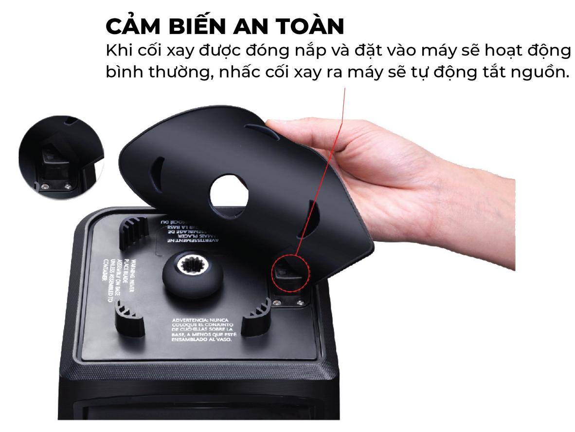 Lưỡi dao Inox 304 và cối thủy tinh chịu nhiệt