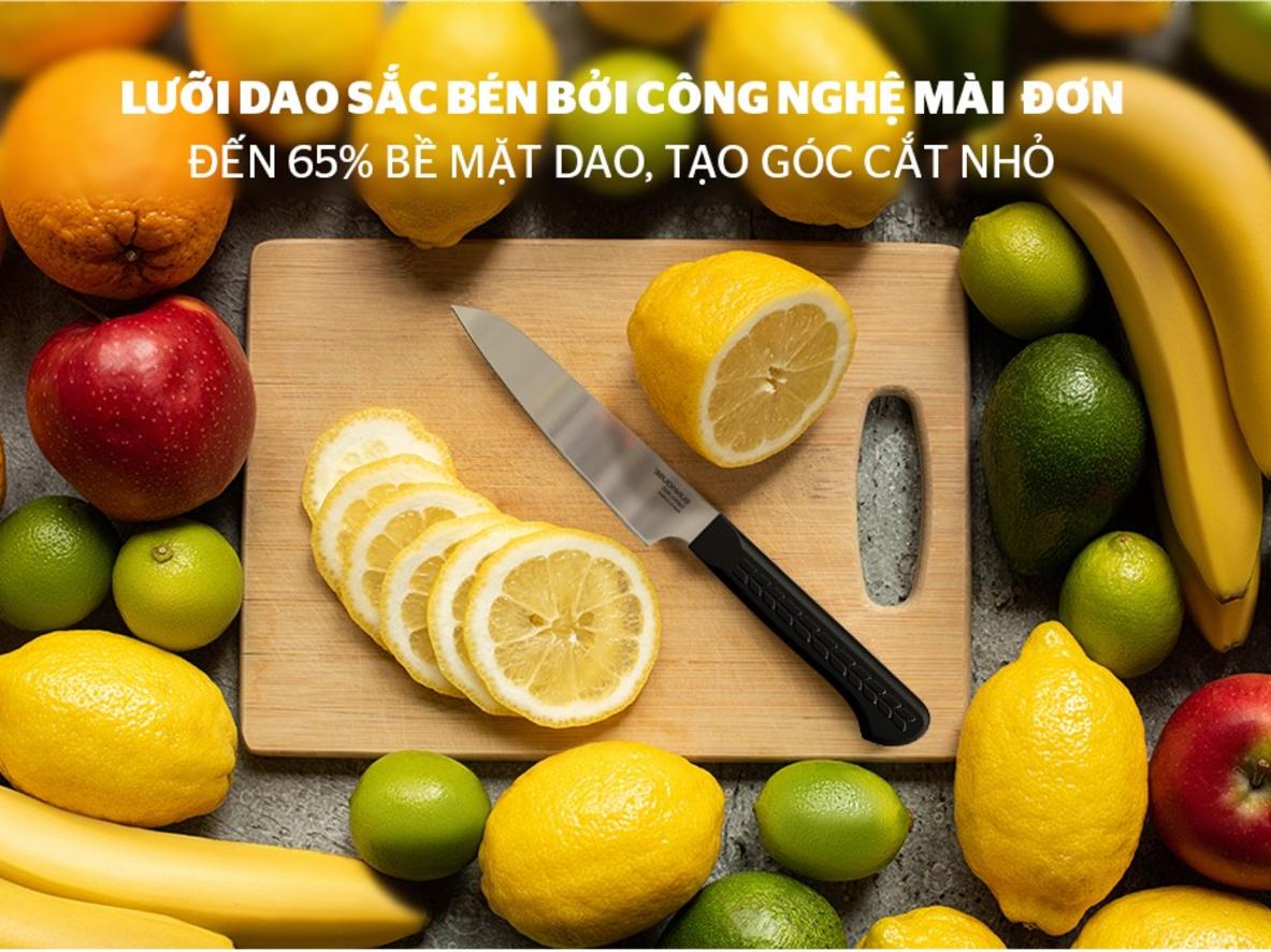 Lưỡi 10cm bằng thép SUS420J2, sắc và chống gỉ
