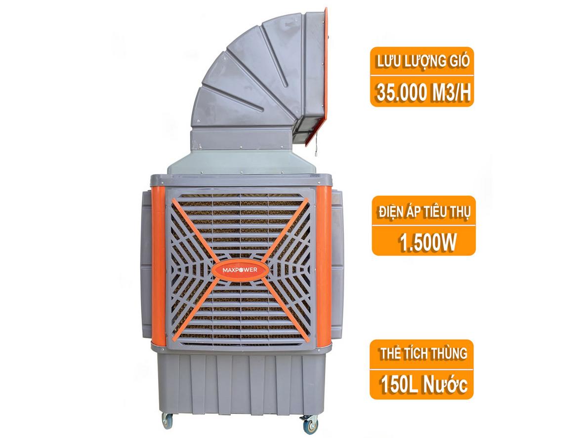 Lưu lượng gió 35.000 m³/h — làm mát nhanh