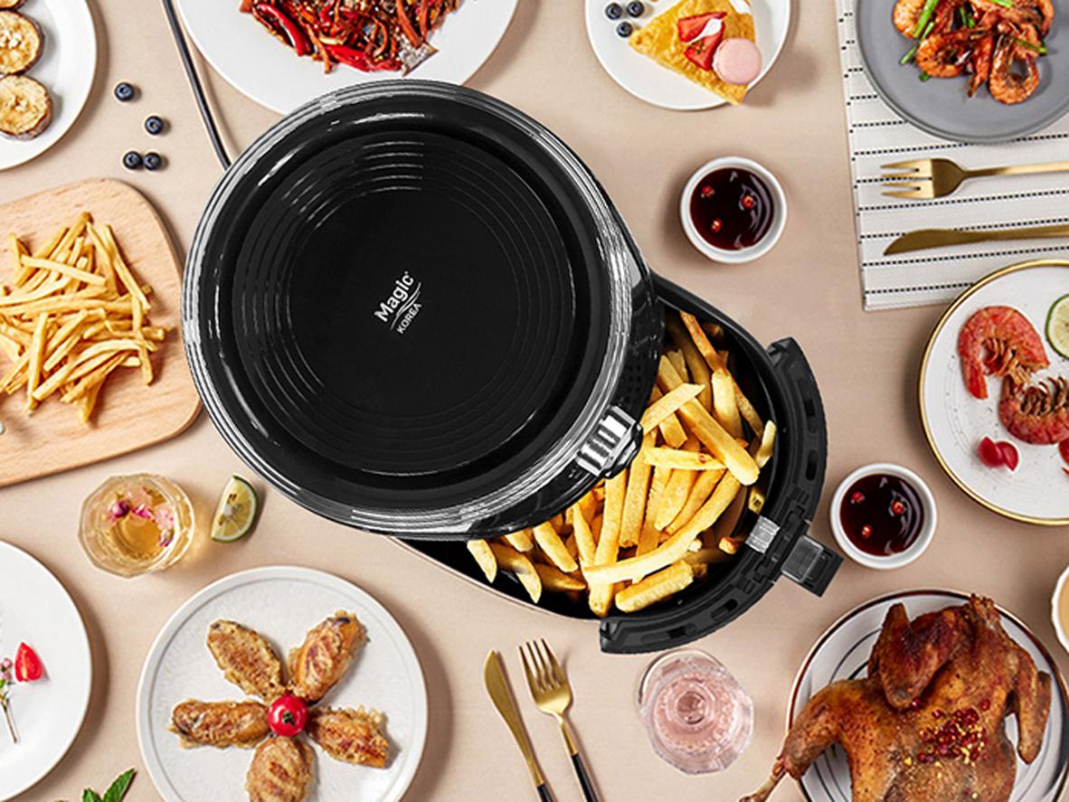 Công suất 1.800W và dải nhiệt 80–200°C cho kết quả nhanh và linh hoạt.