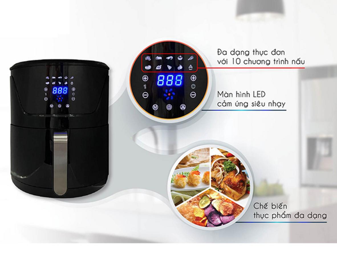 Lòng nồi chống dính, dễ vệ sinh.