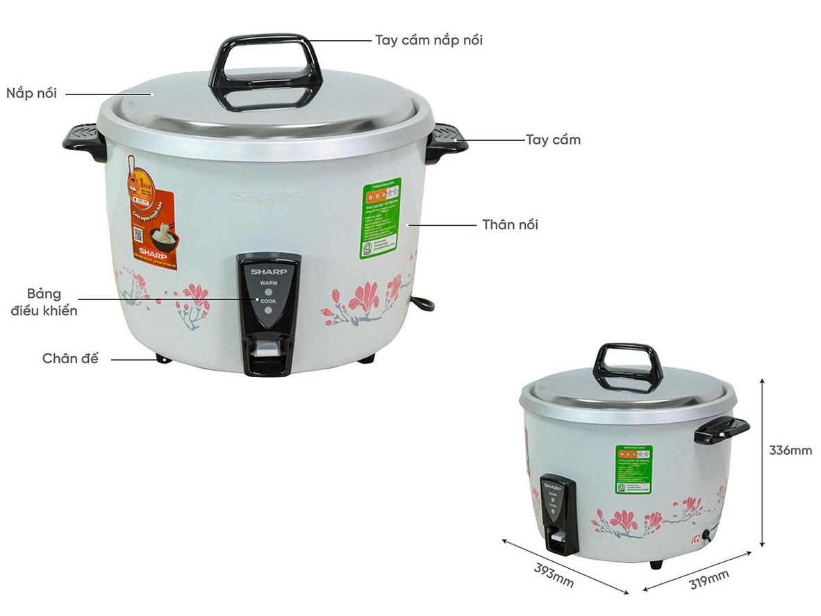 Mâm nhiệt 1D gia nhiệt đều — cơm chín vàng thơm