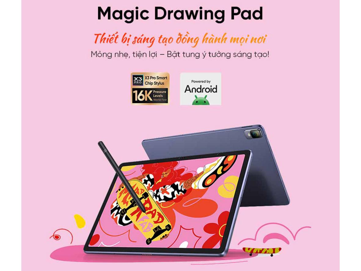 Màn X‑Paper 12.2" với phủ AG cho cảm giác giấy và màu chuẩn