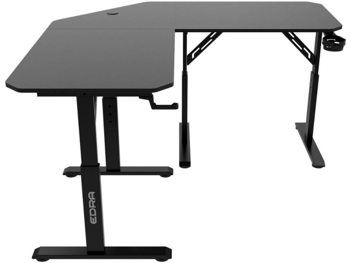 Mặt bàn MDF phủ vân carbon, chống nước.