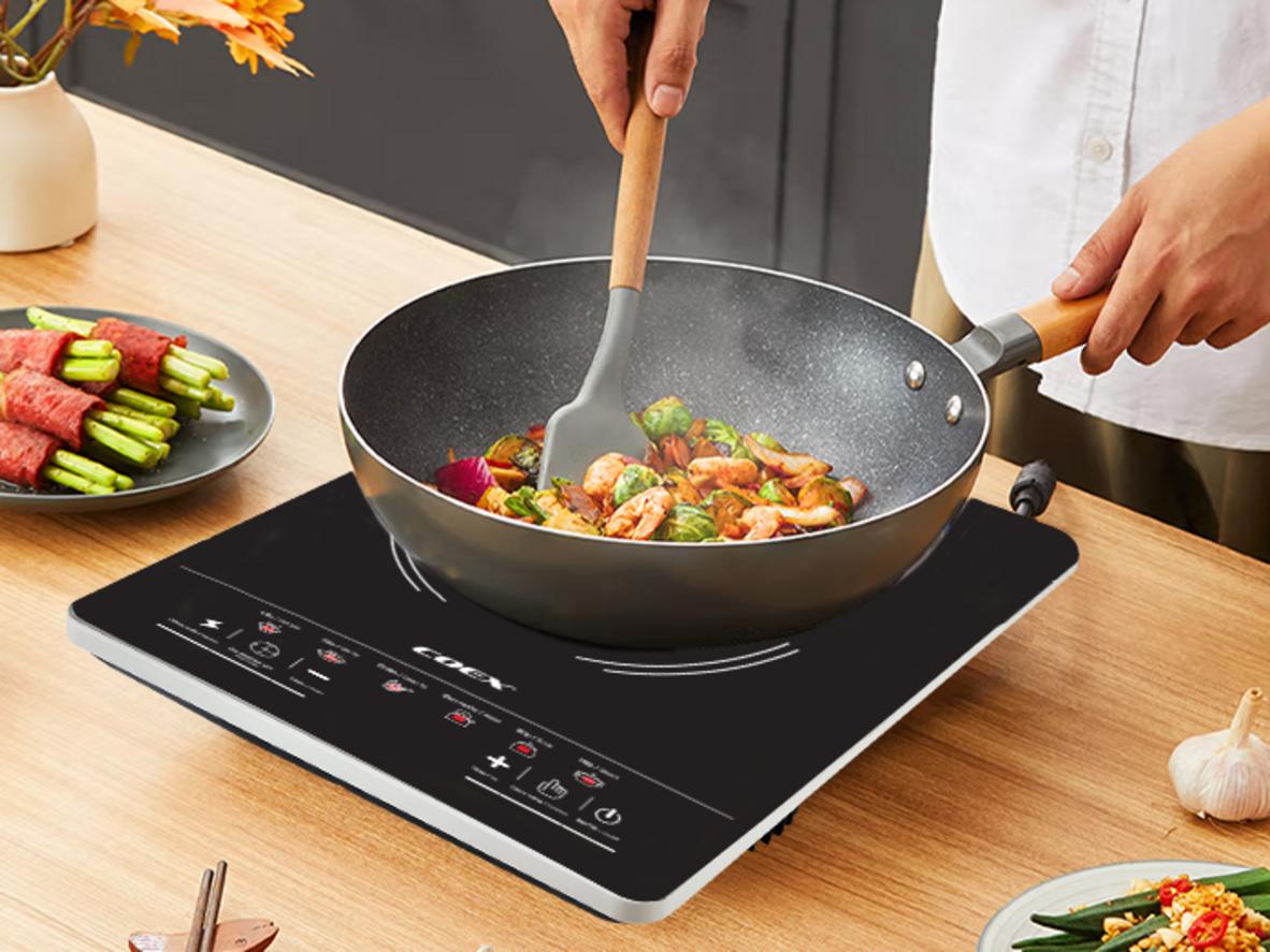 Mặt kính chịu lực, chịu nhiệt, dễ vệ sinh.