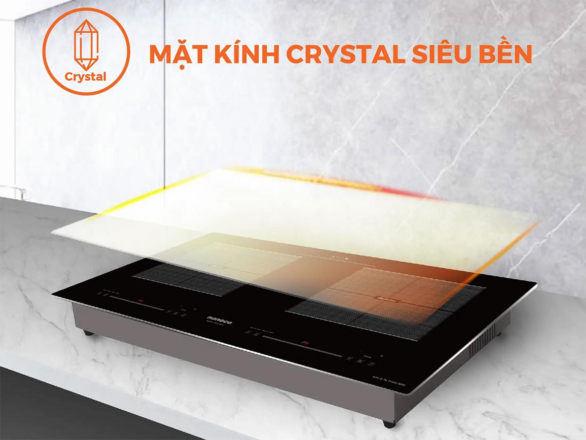 Mặt kính Crystal bền đẹp, an toàn khi sử dụng
