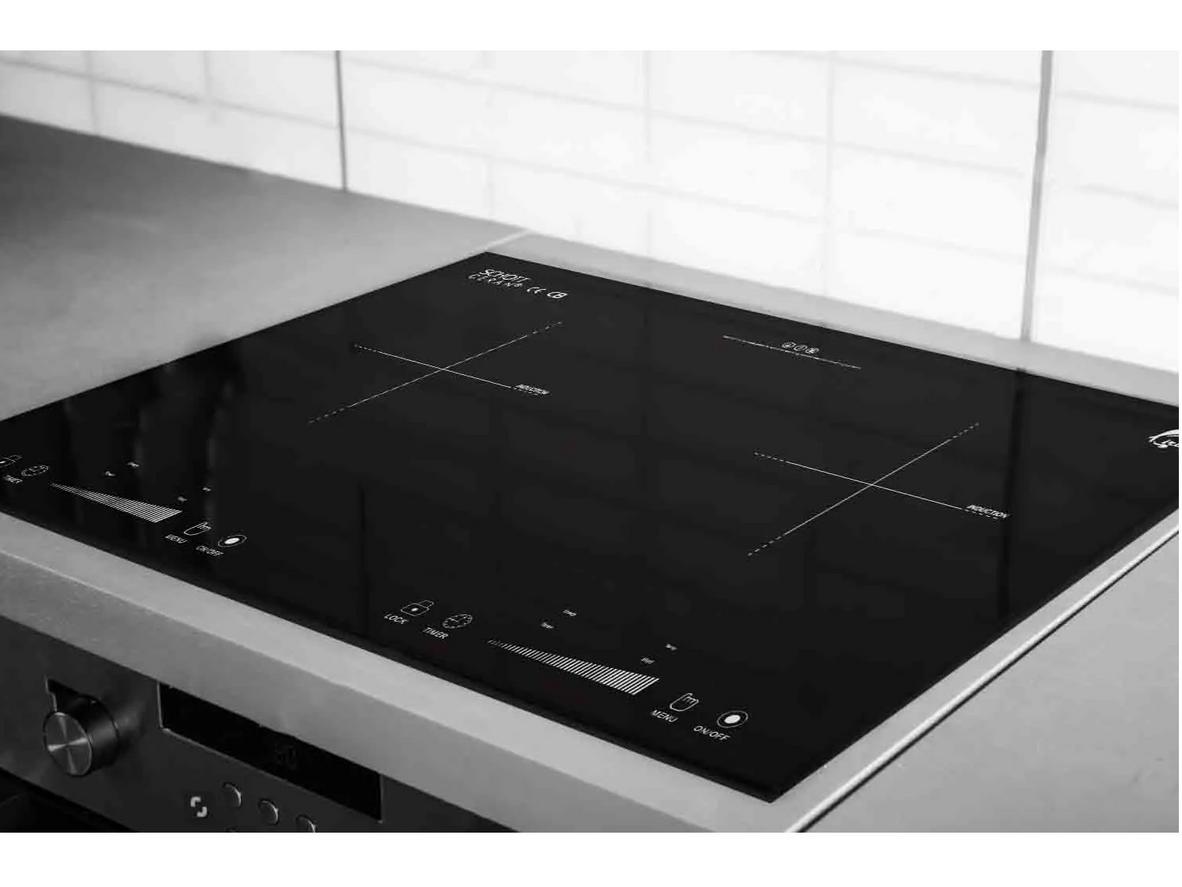 Mặt kính cao cấp giúp bếp bền và dễ vệ sinh