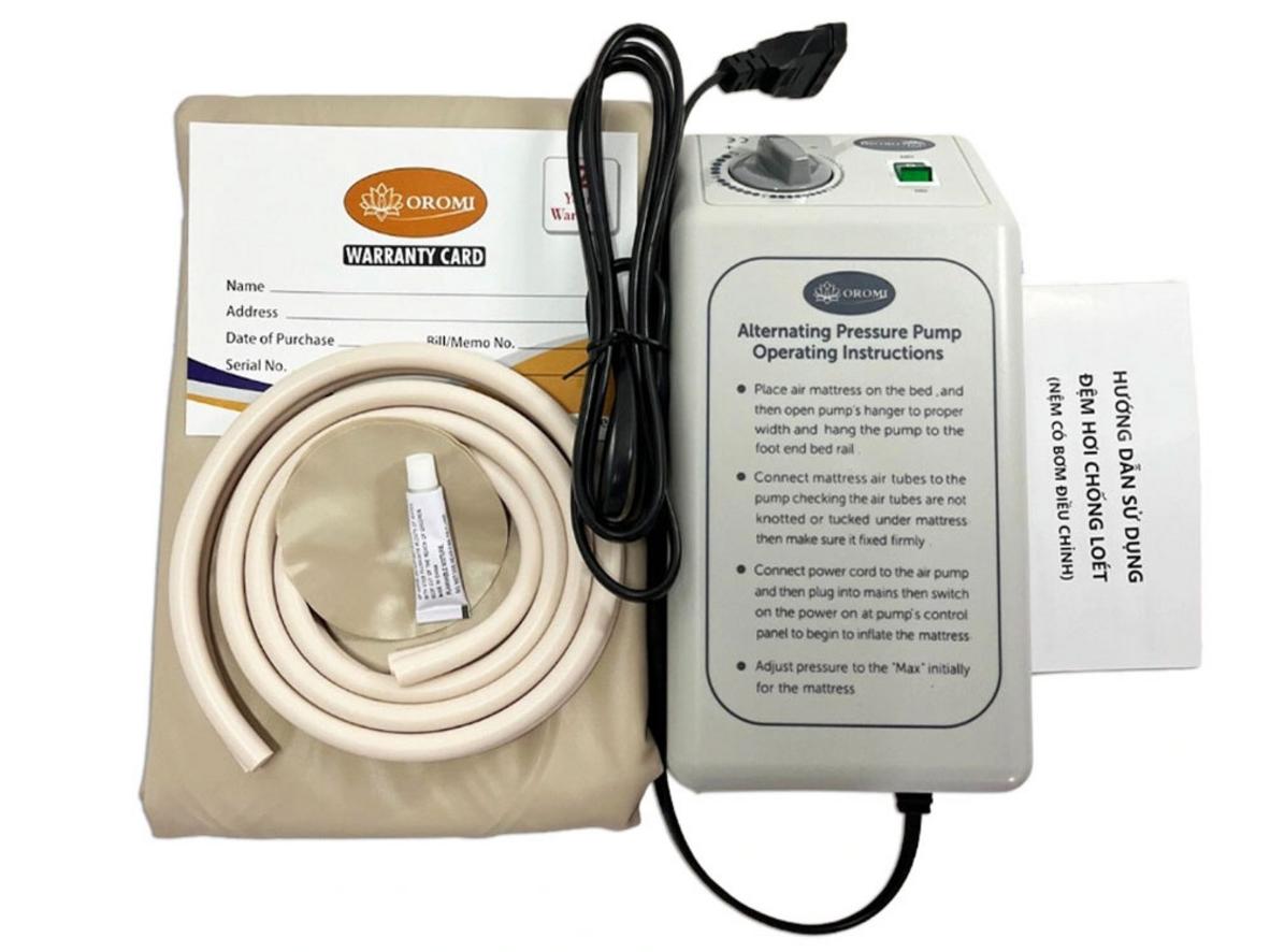 Máy bơm êm, điều chỉnh dễ dàng với 5 mức áp suất